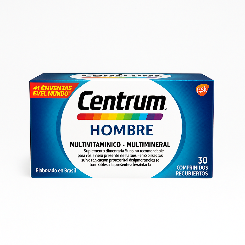 Centrum Hombre – Multivitamínico y Multimineral (30 comprimidos)