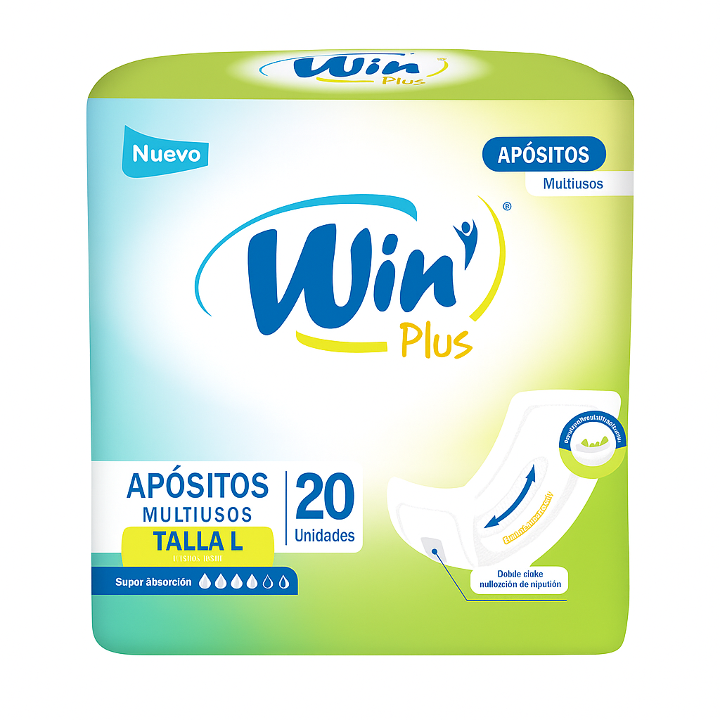 Win Plus – Apósitos Multiusos (Tallas L, M y XL) x 20 unidades
