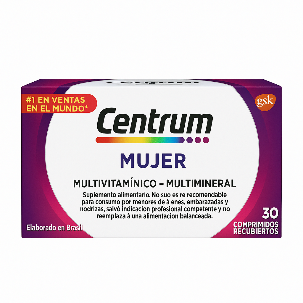 Centrum Mujer – Multivitamínico y Multimineral (30 comprimidos)