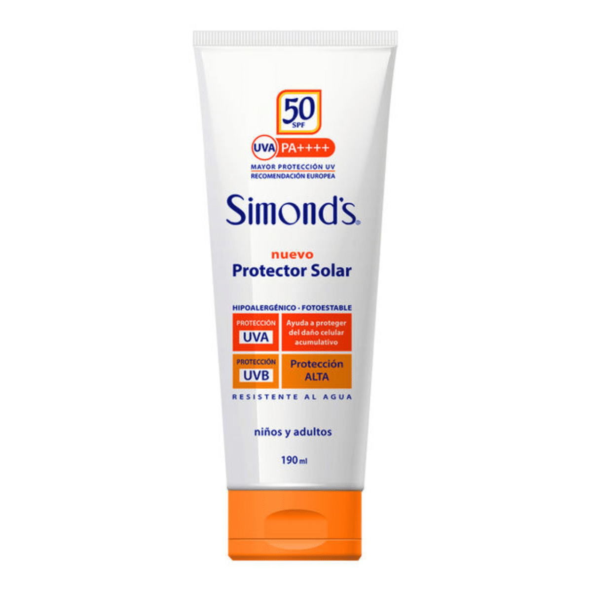 Protector Solar Simond’s SPF 50 – Niños y Adultos (190 ml)