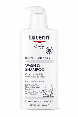 Eucerin Baby Wash & Shampoo – Limpieza Suave (400 ml)