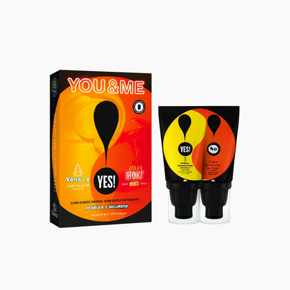 Yes & Me – Kit de Lubricantes Hot + Vainilla Ice Cream (2 x 40 ml)