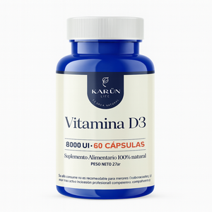 Vitamina D3 8000 UI – 60 Cápsulas (Karün Life)
