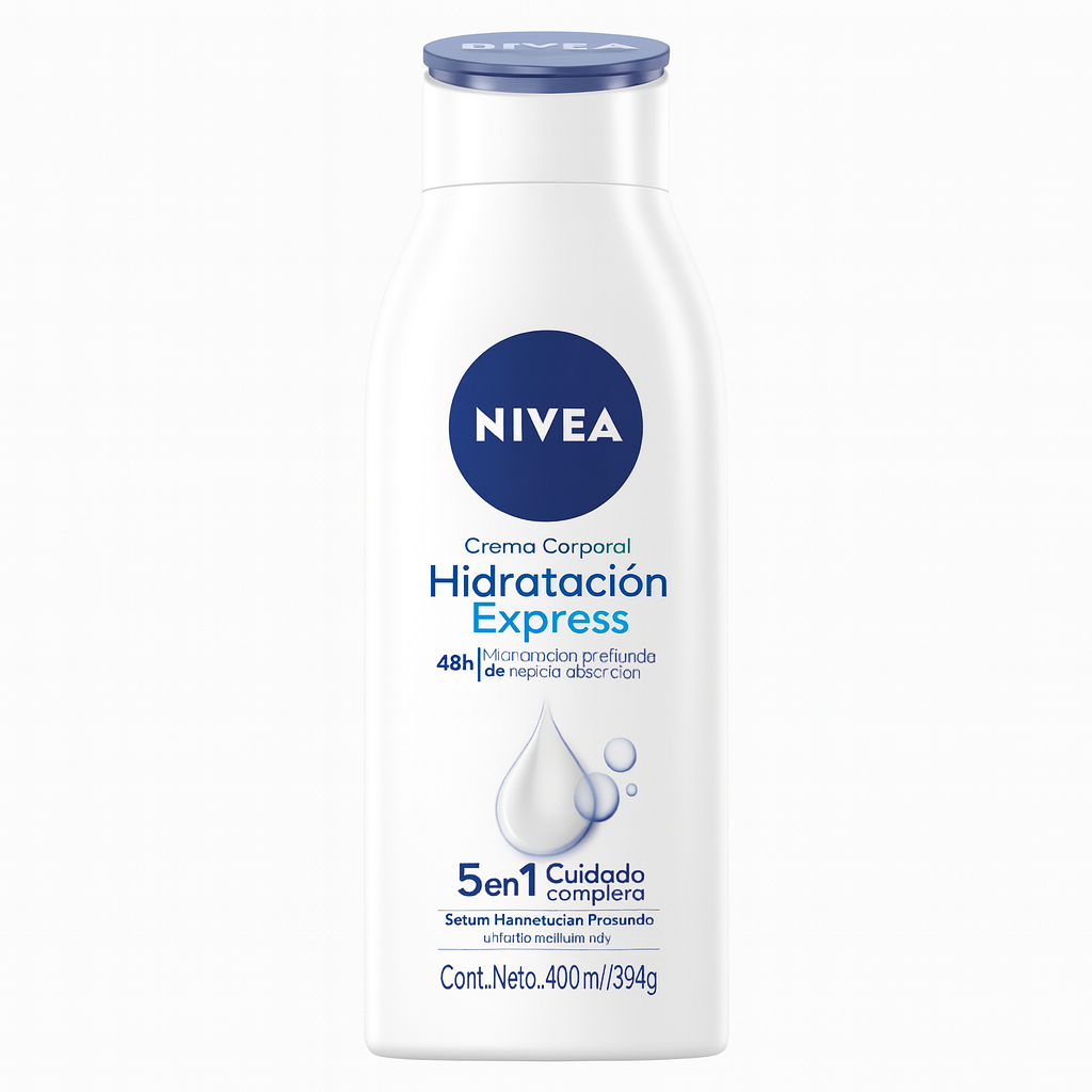 Nivea Hidratación Express 5 en 1 – Crema Corporal (250 ml)