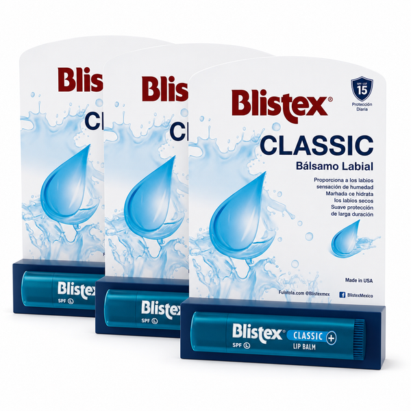 3x Blistex Clásico – Bálsamo Labial con SPF 15