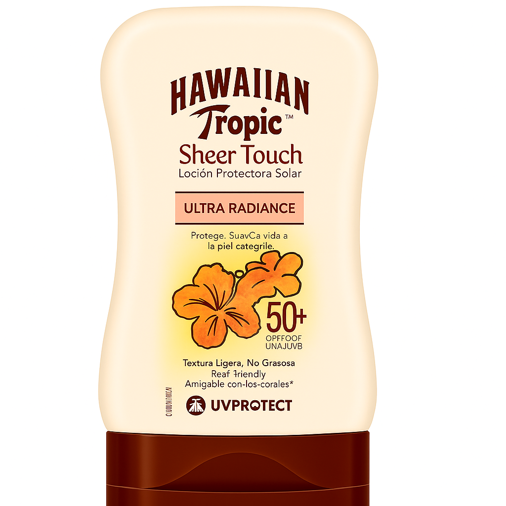 Hawaiian Tropic Sheer Touch Ultra Radiance FPS 50+ – Loción Protectora Solar (120 ml)