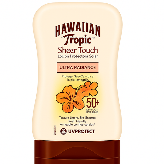 Hawaiian Tropic Sheer Touch Ultra Radiance FPS 50+ – Loción Protectora Solar (120 ml)