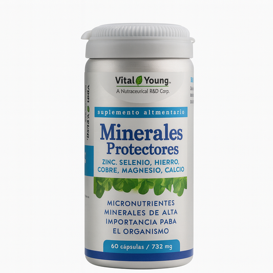 Vital & Young Minerales Protectores – Suplemento Multimineral (60 cápsulas)