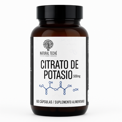 Natural Techi Citrato de Potasio 500 mg – Suplemento Alimenticio (60 cápsulas)
