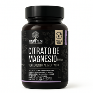 Natural Techi Citrato de Magnesio 500 mg – Suplemento Alimenticio (90 cápsulas)