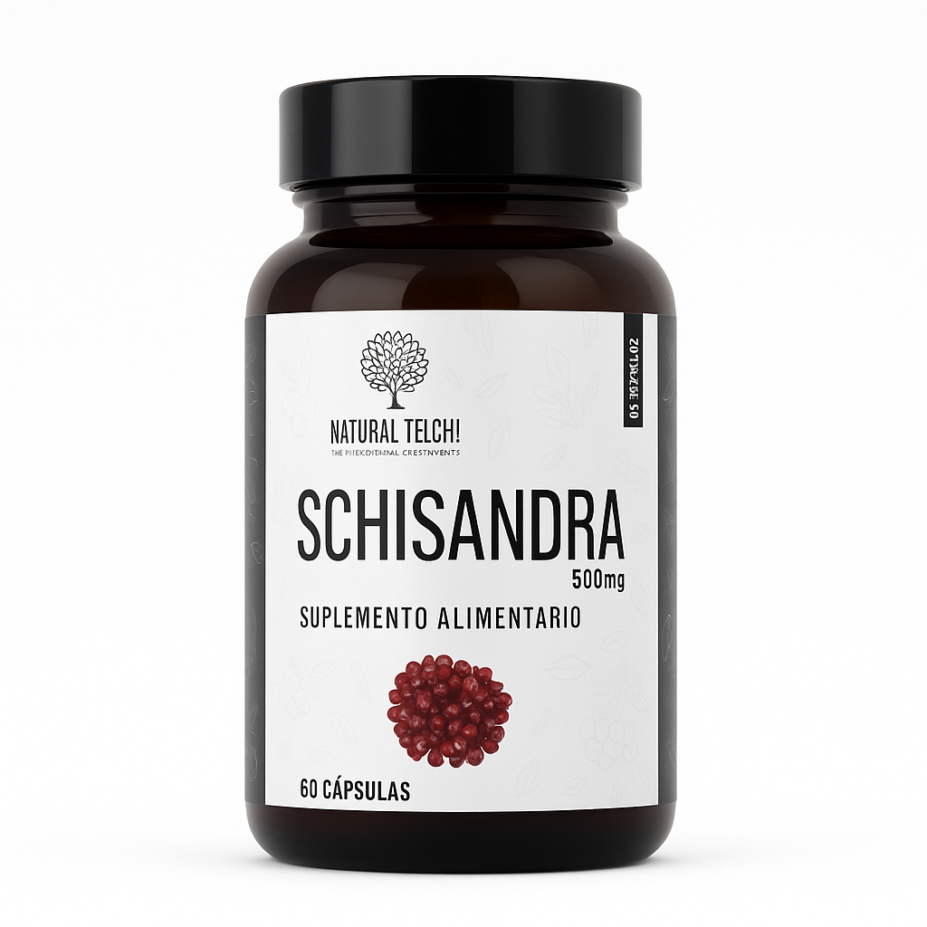 Natural Techi Schisandra 500 mg – Suplemento Alimenticio (90 cápsulas)