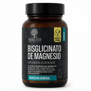 Natural Techi Bisglicinato de Magnesio 500 mg – Suplemento Alimenticio (90 cápsulas)