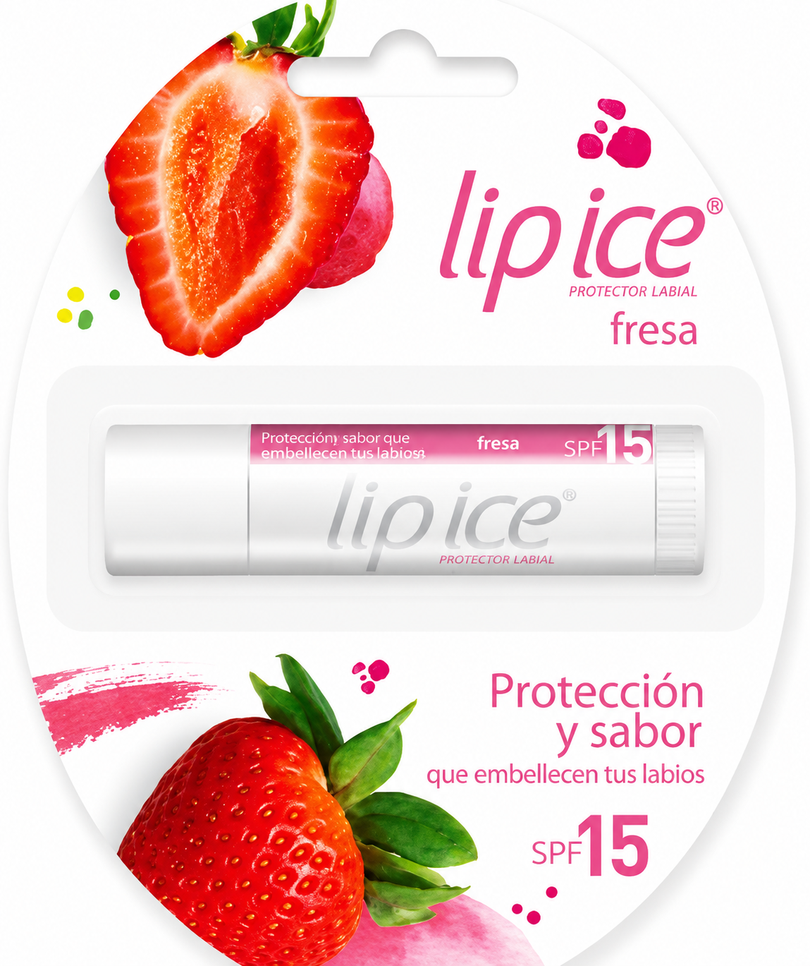 Lip Ice Protector Labial – Hidratante Sabor Frutilla SPF 15