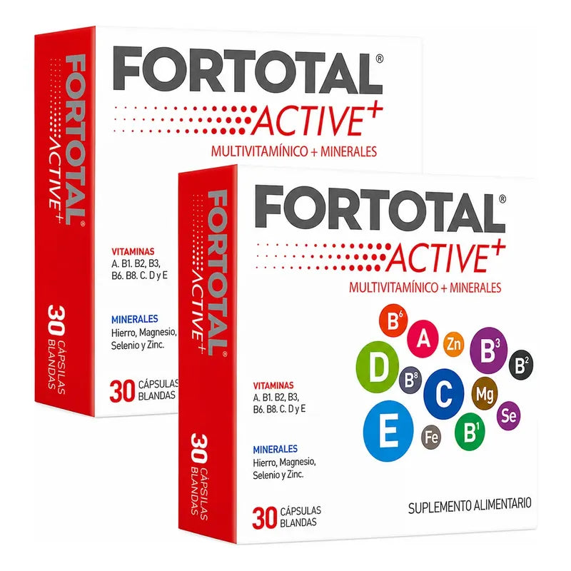 Pack 2x Fortotal Active+ Multivitaminico 60 Capsulas N/a