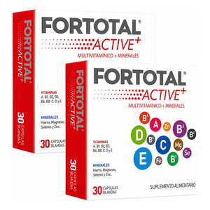 Pack 2x Fortotal Active+ - multivitamínico 60 cápsulas