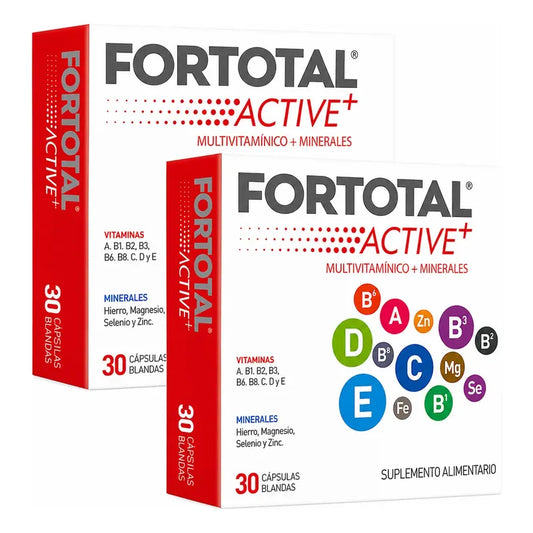 Pack 2x Fortotal Active+ - multivitamínico 60 cápsulas